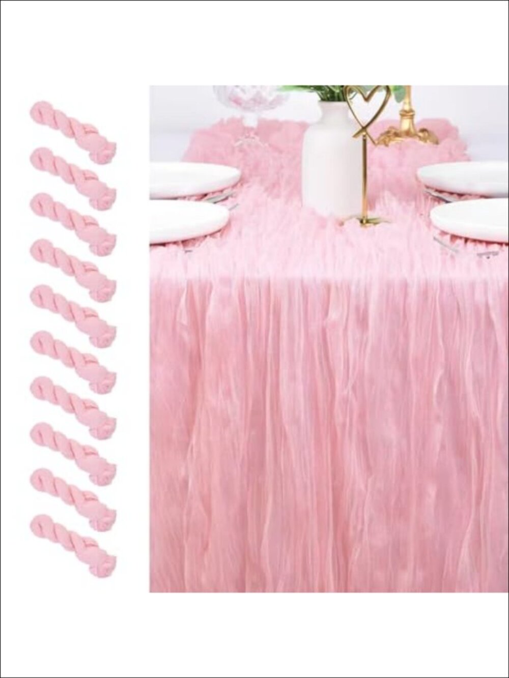 Cheesecloth Table Runner 38x120 Gauze Boho Wedding Dining Decor